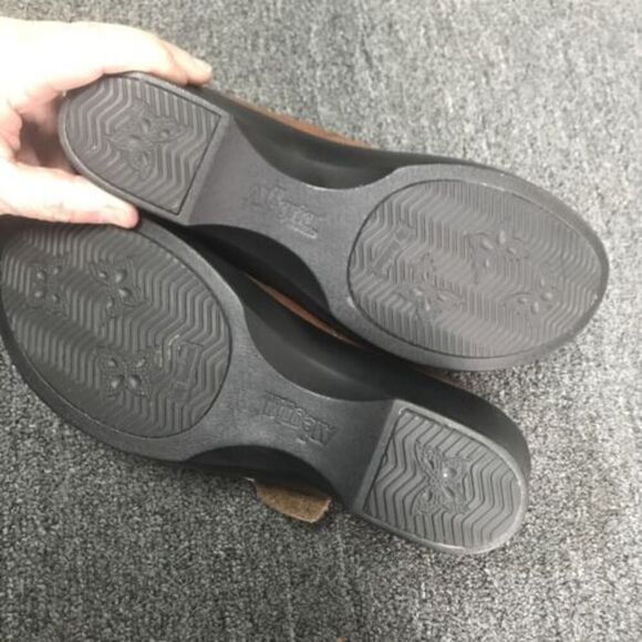 Alegria Women Ella 632 Saddle Mary Janes Shoes Brown Leather Hook & Loop 39 - Picture 6 of 9